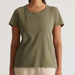 Quince Scoop Neck T-Shirt | Medium, Olive
